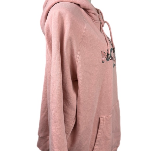 🆕 The North Face pink hoodie sweatshirt with gray camo logo size XL - Picture 6 of 10
